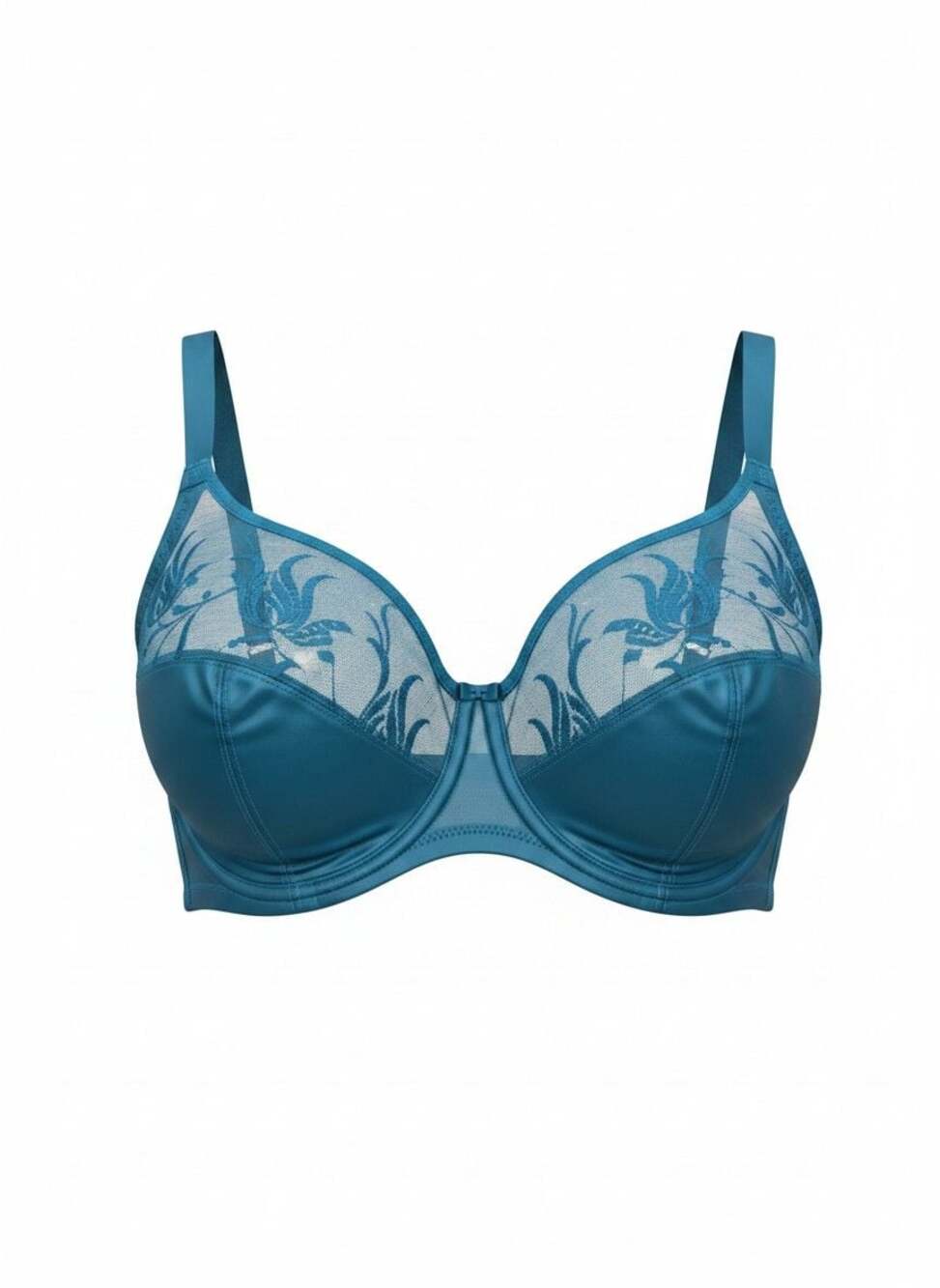 Elomi Teal Lace Underwire Bra